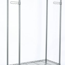 Better Homes & Gardens Double Hanging Garment Rack, 38.2W x 23.6D x 66.1H in, Gunmetal Finish, Gray