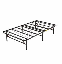 Twin portable metal foldable platform bed frame