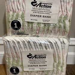 50 pack diapers size 1