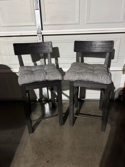 Bar top high chairs - set of 2