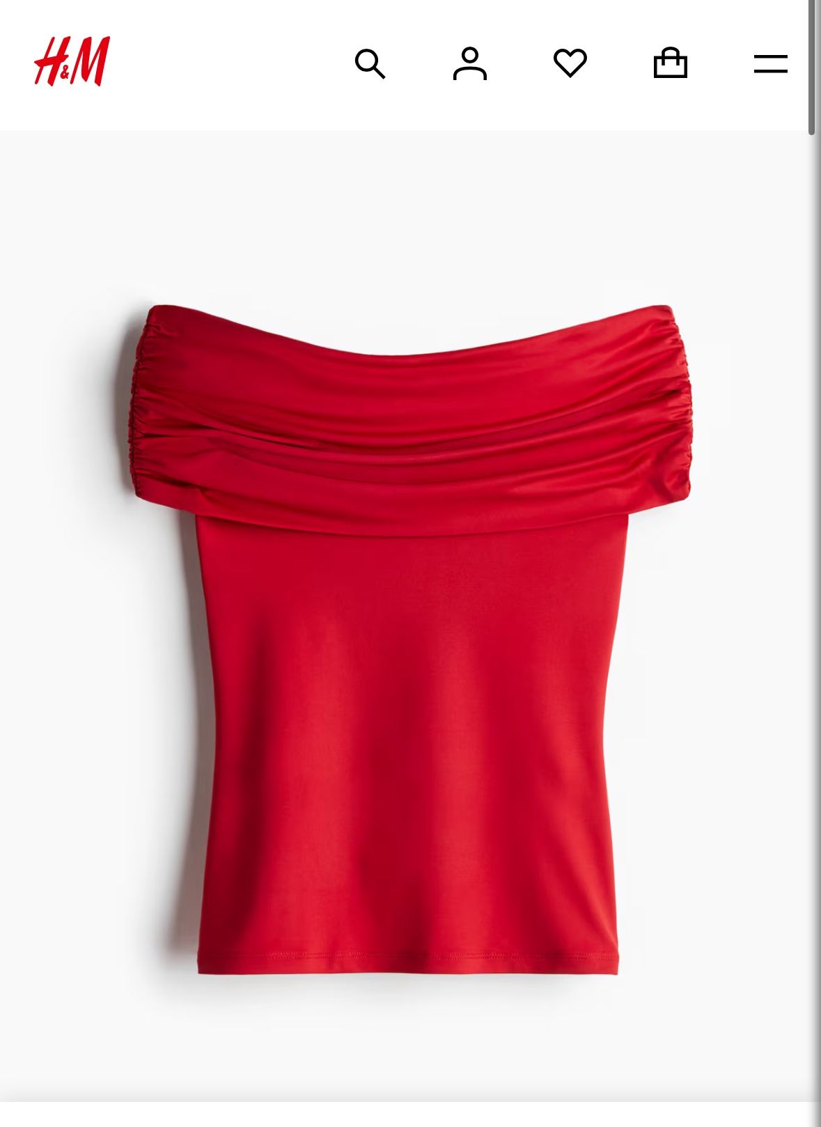 New H&M size small Red Top