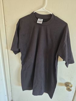 PRO CLUB BLACK 12 TOTAL PC MAN'S HEAVYWEIGHT COTTON SHORT SLEEVE T SHIRT SIZE L