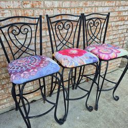 Wrought Iron Bar Stools, all  $125
