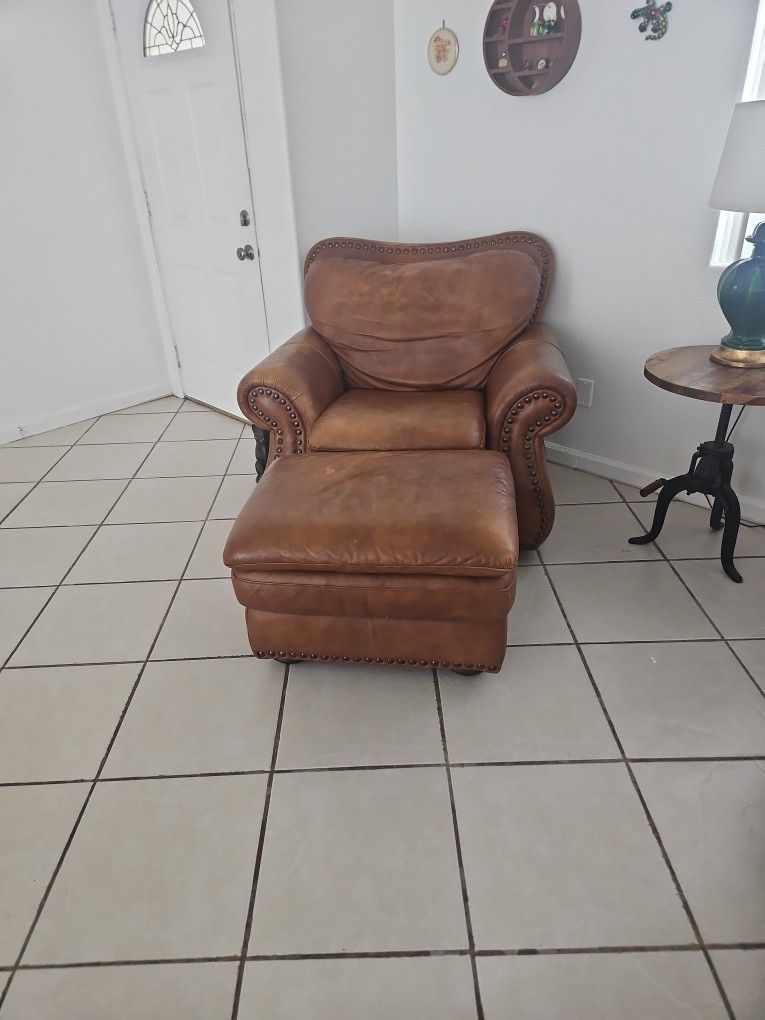 All Leather Couch Set