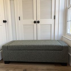 Storage Ottoman Blackish Green Fabric $430.00 (MSRP $650.00) OBO