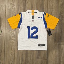 Youth LA Rams Puka Nacua White Stitched Jersey, S To Xl 