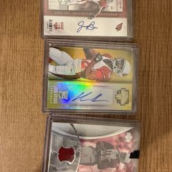 cardinals football card lot autos game worn 