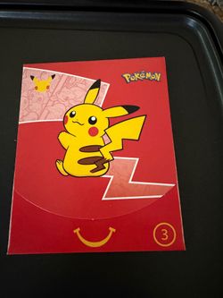 Sealed 2021 McDonald's Pokemon Happy Meal Toy #3 Cards