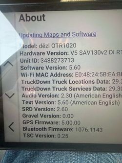 Garmin 8inch truck gps