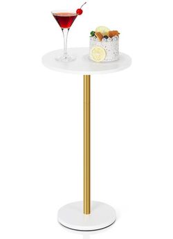 🚨 TODAY ONLY! Modern White Martini Side Table for Small Spaces – $25 FIRM