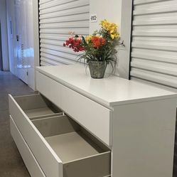 IKEA White Long Dresser With Big Drawers. Drawers Sliding Smoothly. Delivery Available 