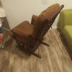 Dark Wood Rocking Chair