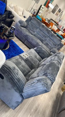 For Sale - Manual Reclining Sofa and Loveseat !!! Ask For Price!!! Preguntar Por Precio 