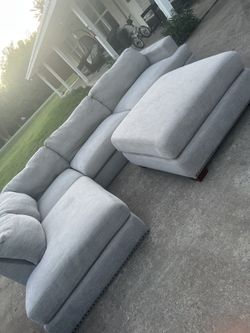 Sectional And Ottoman 