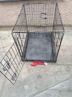 Black Wire Dog Crate with Tray