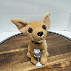 Vintage Taco Bell Chihuahua With Microphone 6 Inch Plush