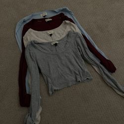 set of four long sleeve shirt 