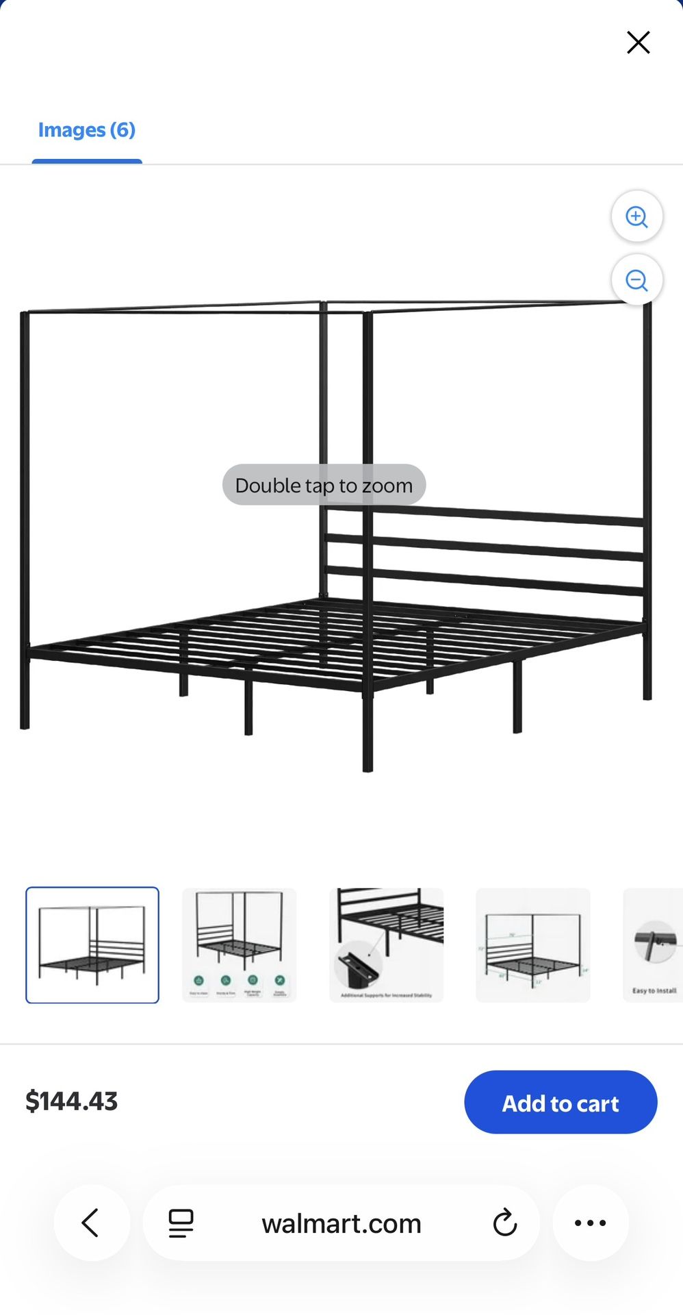 King Size Canopy Bed 