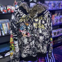 XXL Ed Hardy Zip-Up Hoodie