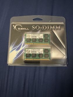 G.Skill SO-DIMM Memory F3 1600C10D 6Gx2 Computer Components