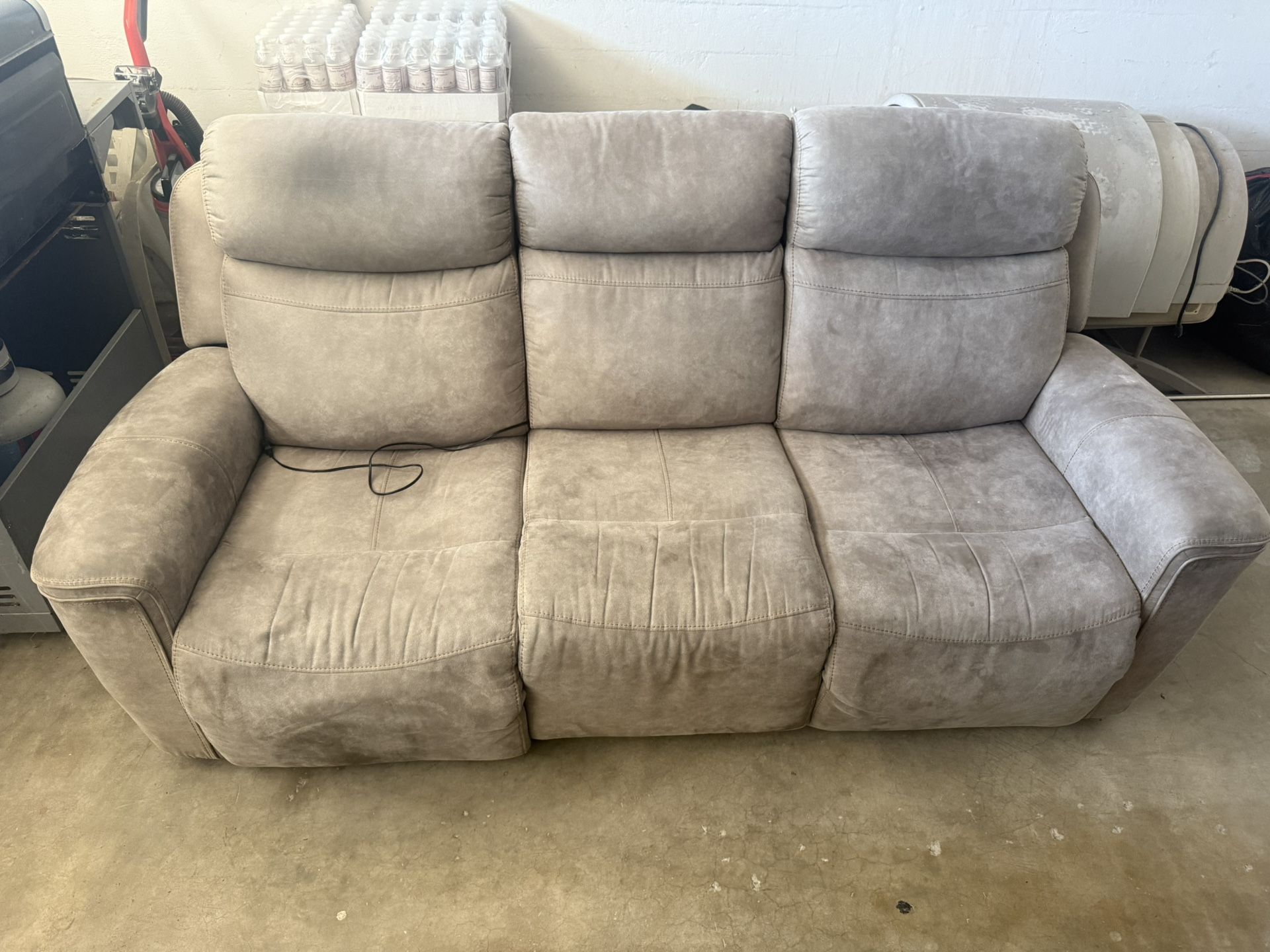 Double Recliner Couch