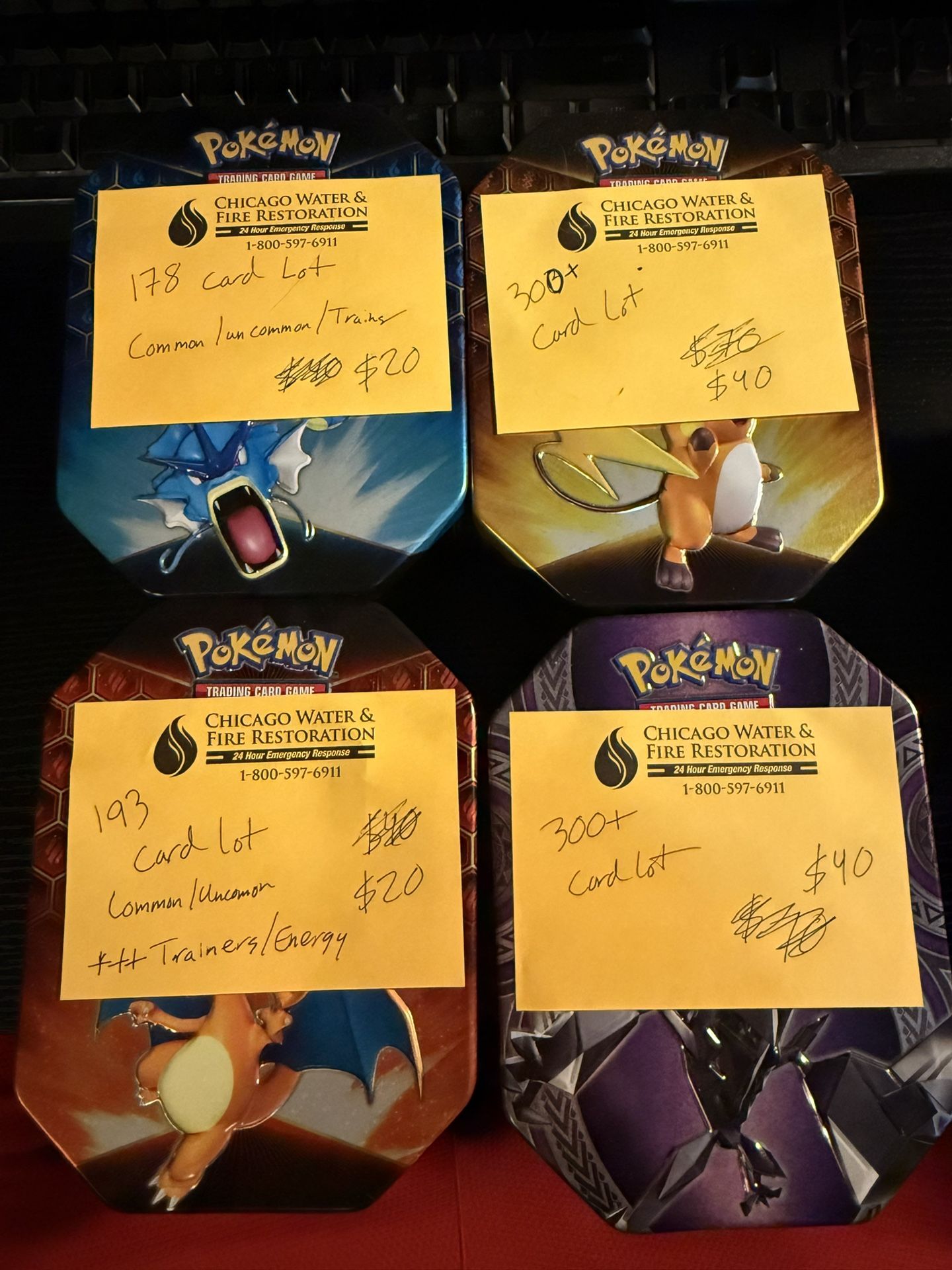 Bulk Pokémon Cards And Tins