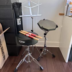 Practice drum pad set