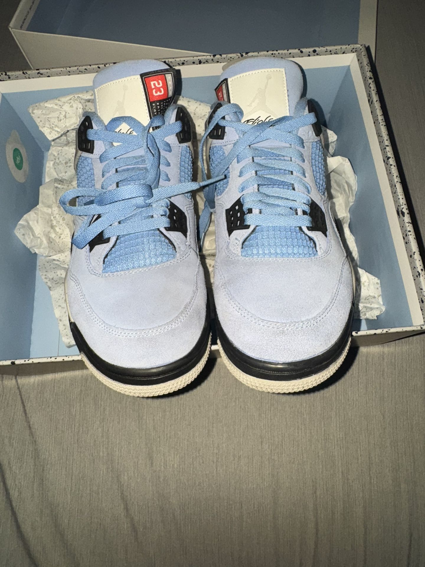 🧊 Jordan 4 Retro University Blue – Size 11.5 – Great Condition 🧊