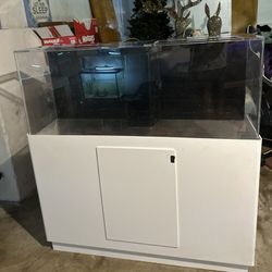 55 Gallon Acrylic Aquarium W/ Acrylic Stand +Sump Filter + Skimmer 