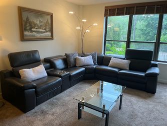 RECLINING LEATHER SOPA