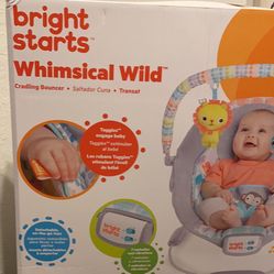 Bright Stars Whimsical Wild Baby Bouncer 