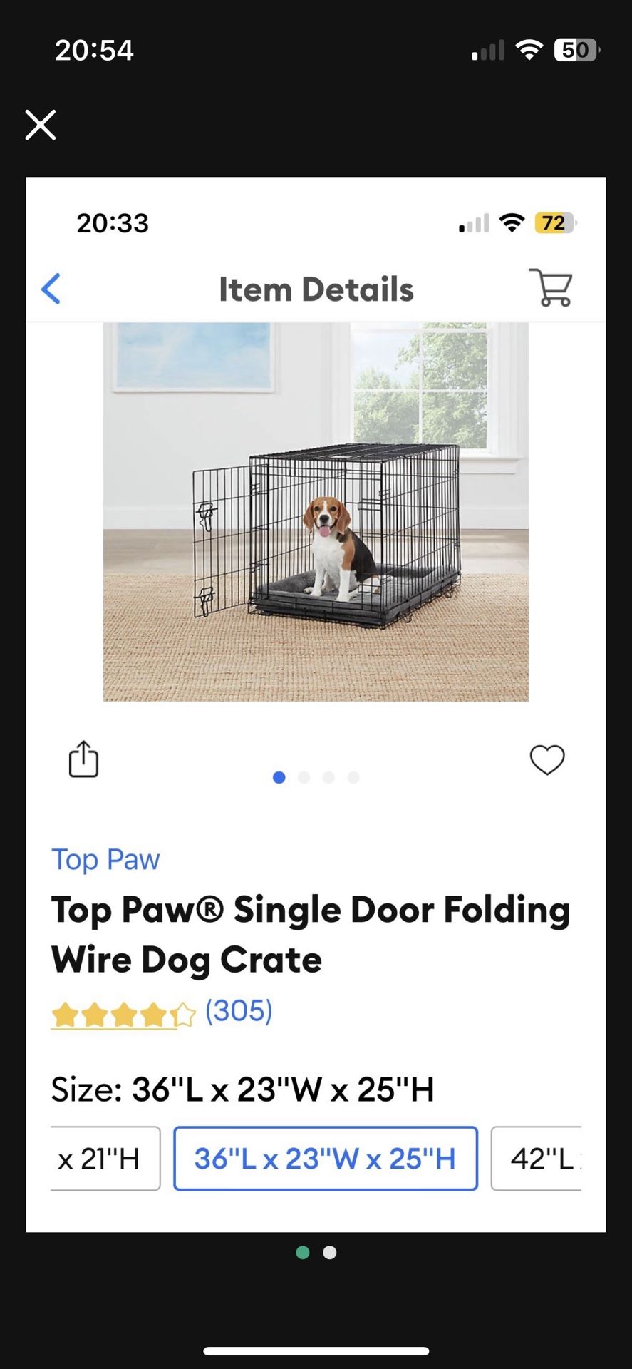 Medium Size Dog Crate $35 Very New