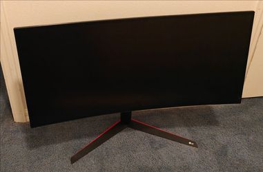 FOR PARTS: LG 34GK950F-BG Curved Screen Monitor