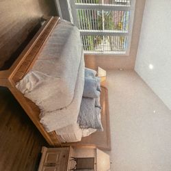 King Bed sold Wood. Designer Used It For Staging .