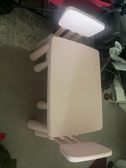 Pink Kids Table and Chair Set