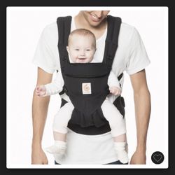 Ergobaby Omni Classic All Carry Positions Baby Carrier for Newborn to Toddler - Pure Black