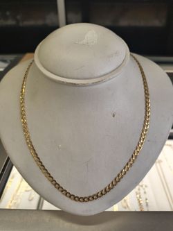 14k solid gold necklace 12gram 22 Long layaway available 10% Dwon if you interested please make sure you ask for Maribel thank