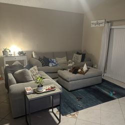 Couch chair and ottoman