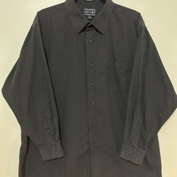 Alexander Julian Colours Black Men Shirt Size XL