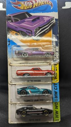 Hotwheels 4 Muscle Cars Set