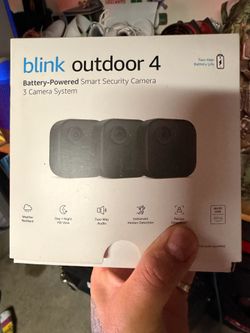 BLINK CAMERAS OUTDOOR 4 3 PACK ON