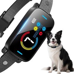 Ultrasonic Smart Bark Collar for Large Medium Small for Dogs Automatic Anti Barking Training Collar Rechargeable Bark Collar with Waterproof Vibration