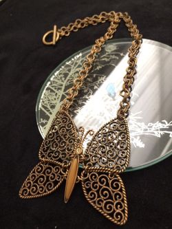 Vintage Butterfly Necklace