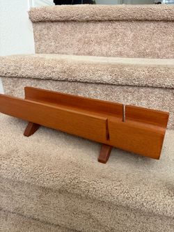 Bread Slicing Serving Tray Board w Feet Geni Made in Haiti Swanky Barn