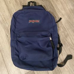 Navy Blue Jansport Backpack