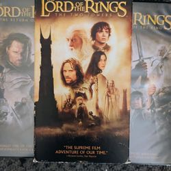 Lord Of The Rings VHS 
