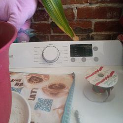 Washer and dryer dryer still brand new the worst is probably been used probably about a year it's all in good shape