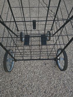 Metal Black Shopping Cart
