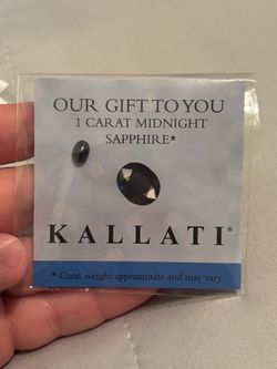 Kallati 1 Carat Midnight Sapphire Loose Gemstone