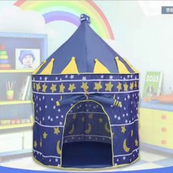 Night Sky Design Children's Play House Tent, Cute Castle for Little Boy's